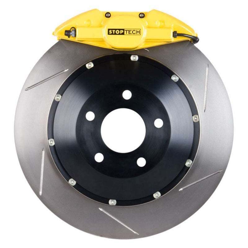 StopTech 06-08 350z / 05-09 G35/G37AWD Rear BBK ST22 328x28 Slotted Rotors Yellow Calipers