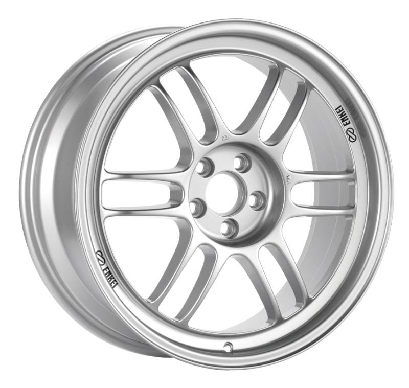 Enkei RPF1 16x7 4x100 43mm Offset 73mm Bore Silver Wheel Miata 4-Lug / 02-06 Mini / Honda & Acura
