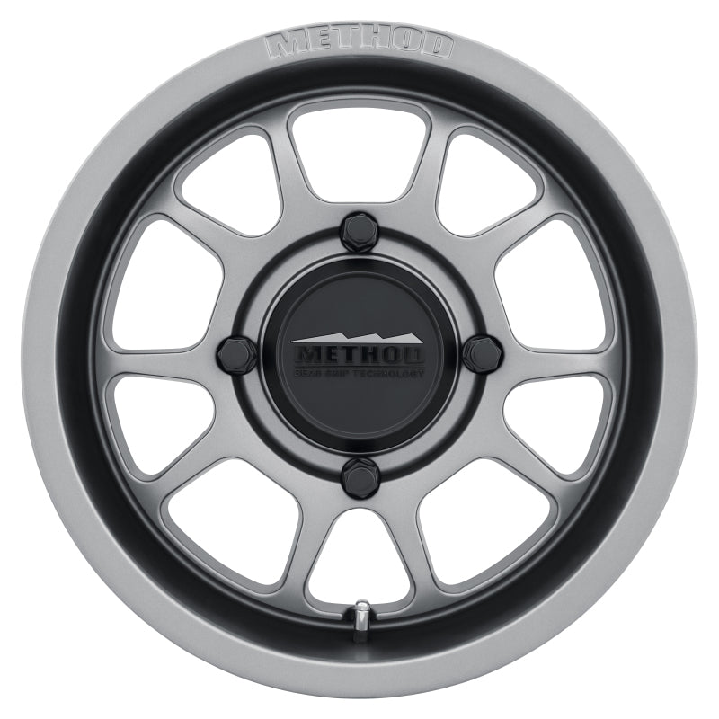 Method MR409 15x10 5+5/0mm Offset 4x156 132mm CB Steel Grey Wheel
