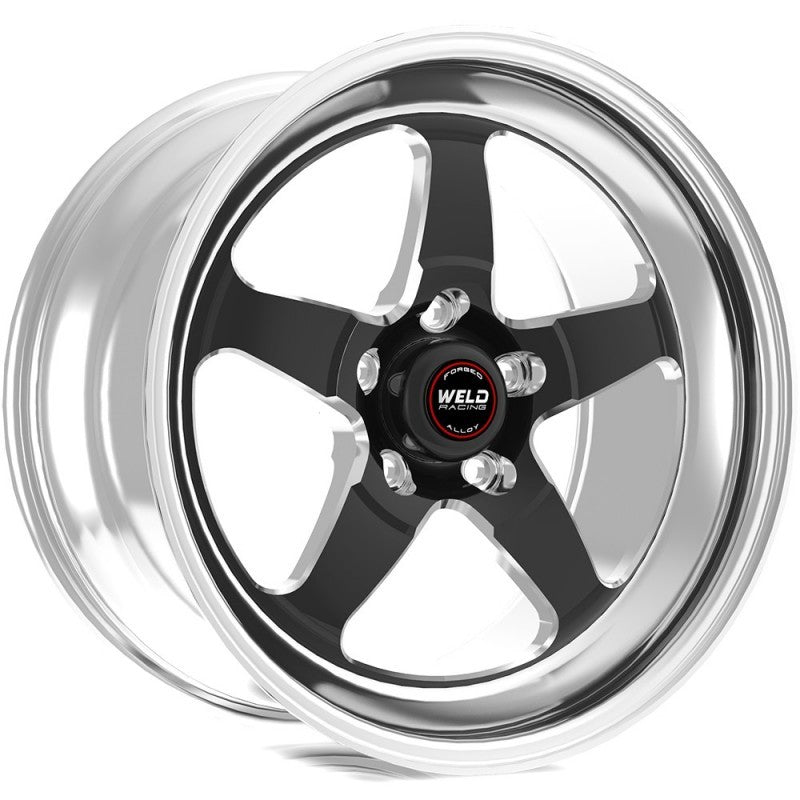 Weld S71 17x9 / 5x5 BP / 6.2in BS (30mm Offset) 3.18in ID Black Wheel (High Pad) - Single Beadlock