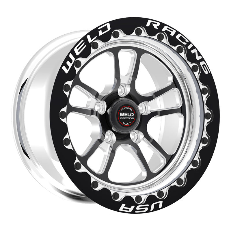 Weld S70 17x10.5 / 5x120mm BP / 7.7in. BS Black Wheel (High Pad) - Single-Beadlock MT