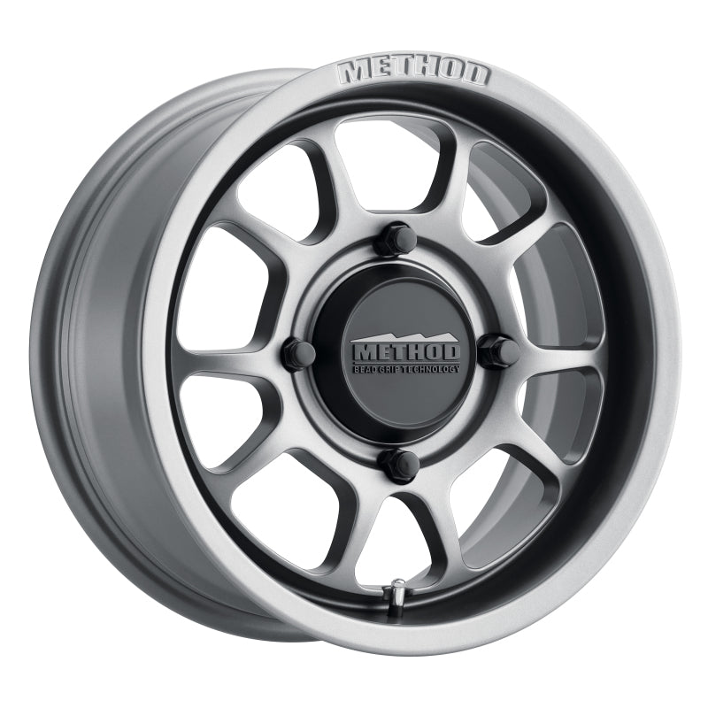 Method MR409 15x10 5+5/0mm Offset 4x156 132mm CB Steel Grey Wheel
