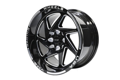 VMS Wheels Typhoon 15X8 4X100/114.3 20 ET 73.1 CB Black Milling