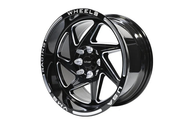 VMS Wheels Typhoon 15X8 5X100/114.3 20 ET 73.1 CB Black Milling