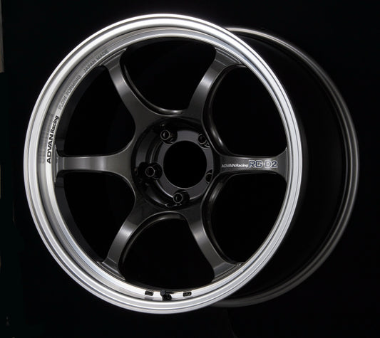 Advan RG-D2 18x9.5 +35 5-114.3 Machining & Black Gunmetallic Wheel