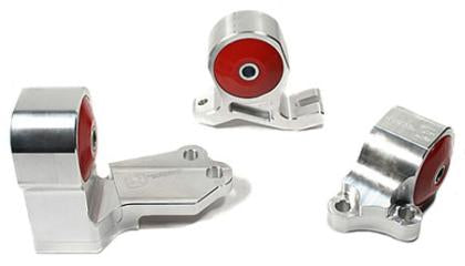 Innovative 88-91 Civic B-Series Silver Aluminum Mounts 75A Bushings (Cable to Hydro Conversion)