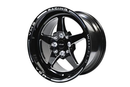 VMS Wheels Star 15X8 4X100/114.3 20 ET 73.1 CB Black Milling Finish