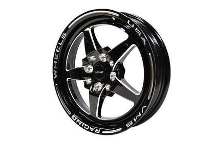 VMS Wheels Star 15X3.5 4X100/108 10 ET 73.1 CB Black Milling Finish