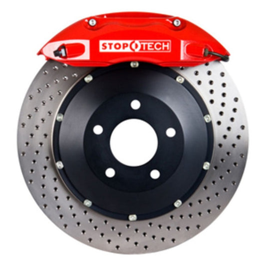 StopTech 06-09 Honda S2000 Front BBK w/Red ST-40 Calipers Drilled 328x28mm Rotors Pads & Lines