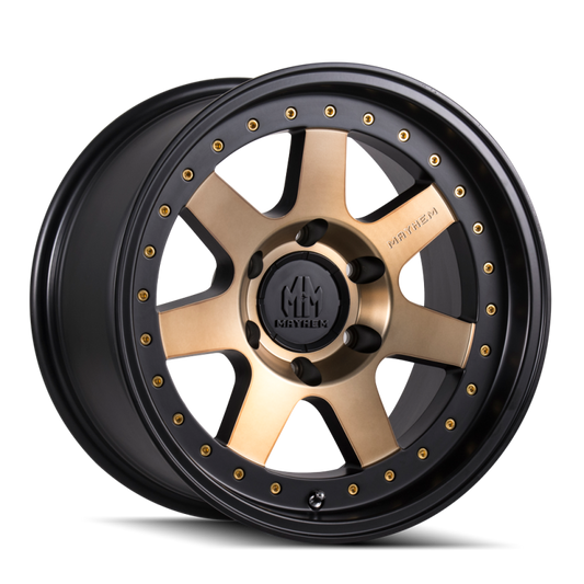 Mayhem 8300 Prodigy 17x9 / 6x139.7 BP / -6mm Offset / 106mm Hub Matte Black w/ Bronze Tint Wheel