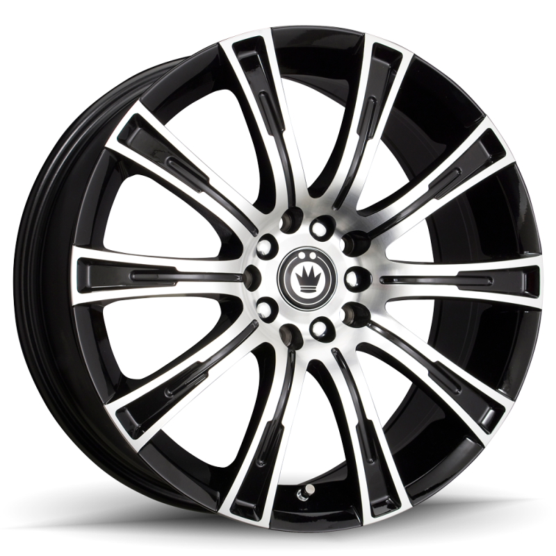 Konig Crown 16x7.5 5x112/120 ET35 Black Machine Face