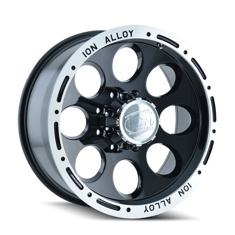 ION Type 174 16x10 / 6x139.7 BP / -38mm Offset / 106mm Hub Black/Machined Wheel