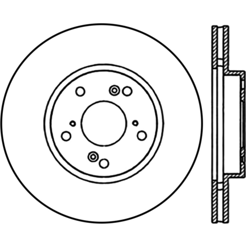 StopTech SportStop Cryo 98-02 Honda Accord Left Rotor