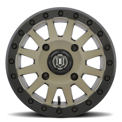 ICON Compression 15x7 4x156 12mm Offset 4+3 BS 132mm Bore Bronze Wheel