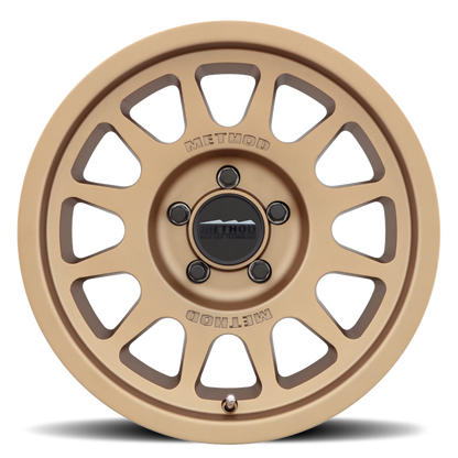 Method MR703 17x8.5 0mm Offset 5x150 110.5mm CB Gloss Titanium Wheel