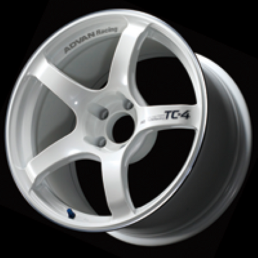 Advan TC4 16x7.0 +44 5-114.3 Racing White Metallic & Ring Wheel