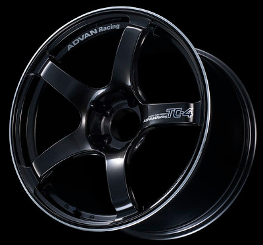 Advan TC4 16x7.5 +40 4-100 Black Gunmetallic & Ring Wheel