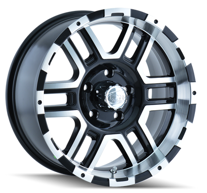 ION Type 179 16x8 / 8x165.1 BP / 10mm Offset / 130.8mm Hub Black/Machined Wheel