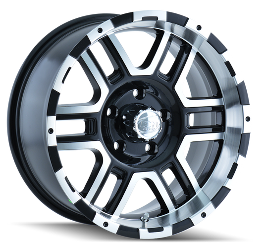 ION Type 179 16x8 / 8x165.1 BP / 10mm Offset / 130.8mm Hub Black/Machined Wheel