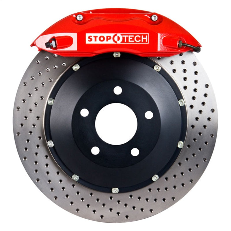 StopTech 06-09 Honda S2000 Front BBK w/Red ST-40 Calipers Drilled 328x28mm Rotors Pads & Lines
