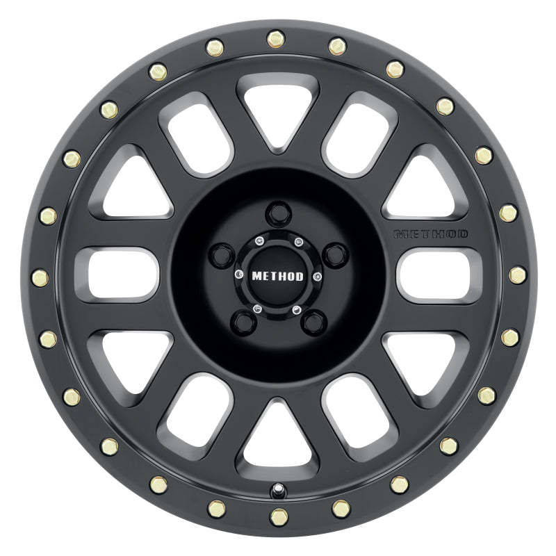 Method MR309 Grid 17x8.5 0mm Offset 5x5.5 108mm CB Matte Black Wheel