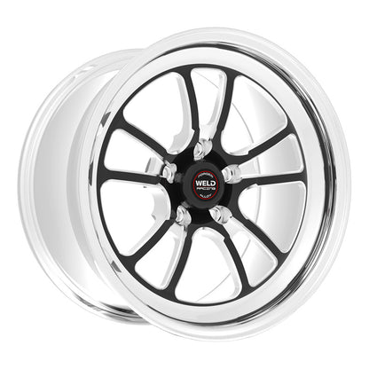 Weld S70 17x5 / 5x4.5 BP / 2.2in. BS Black Wheel (High Pad) - Non-Beadlock