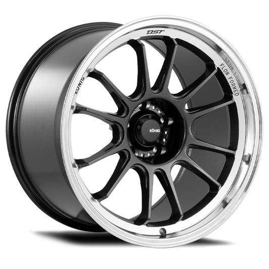 Konig Hypergram 15x8 4x100 ET35 Metallic Carbon w/ Machined Lip