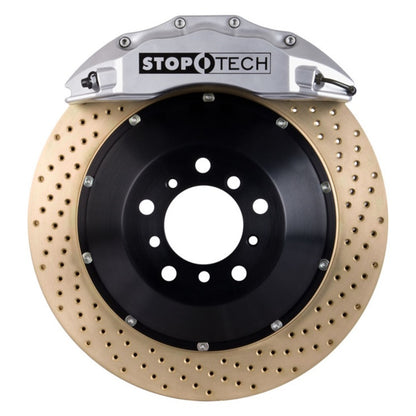 StopTech 00-05 Honda S2000 Silver ST-60 Caliper 355x32mm Drilled Coated Rotors Front Big Brake Kit