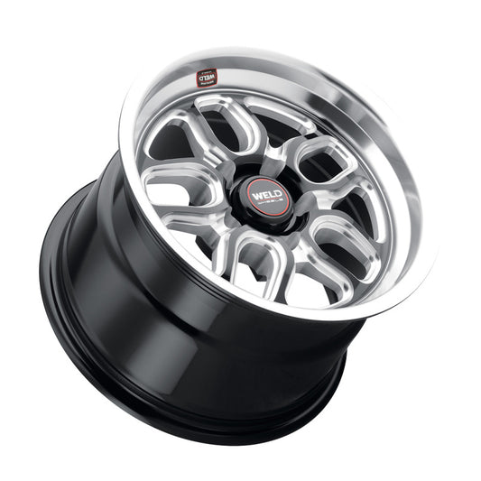 Weld LAGUNA DRAG Laguna Drag  / 15x10 / 5x114.3 ET50 BS7.5 Gloss BLK MIL DIA 78.1