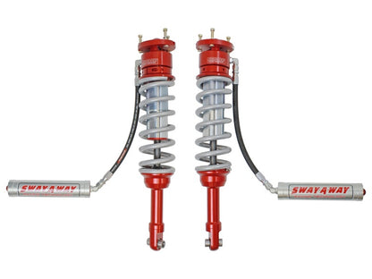 aFe Sway-A-Way 3.0in Front Coilover Kit 2017 Ford F-150 Raptor V6-3.5L (tt) w/Remote Reservoirs