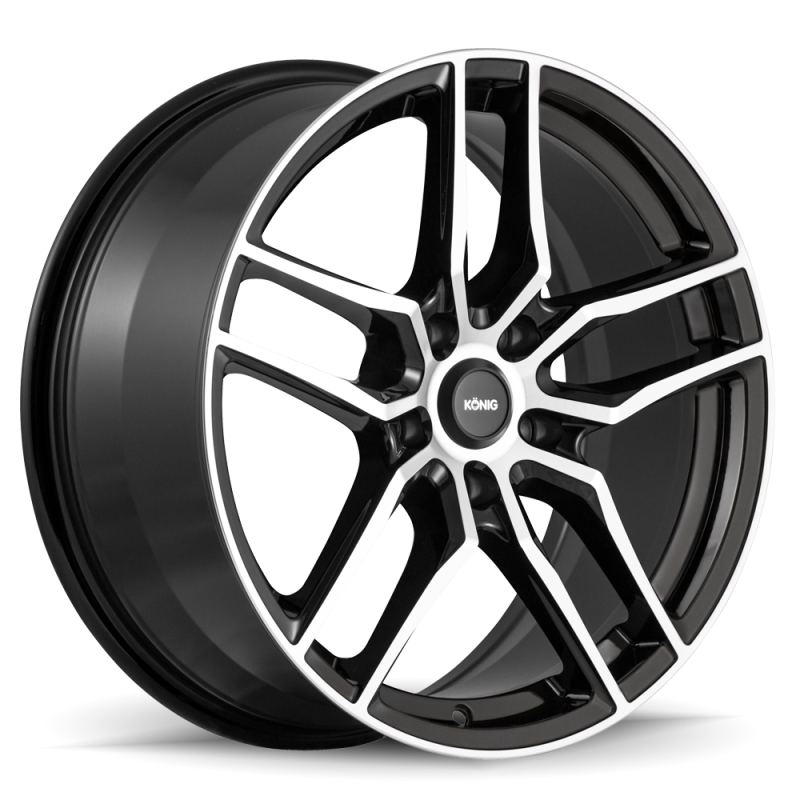 Konig Intention 16x7.5 5x114.3 ET45 Gloss Black / Machine Face