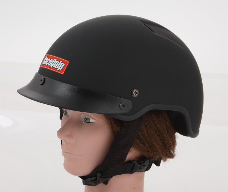 RaceQuip Flat Black CREW Helmet XL