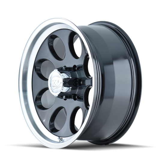 ION Type 171 16x8 / 8x165.1 BP / -5mm Offset / 130.8mm Hub Black/Machined Wheel