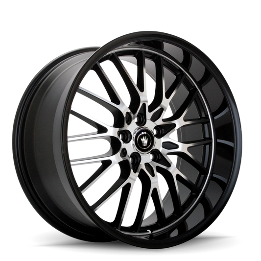 Konig Lace 15x6.5 10x100/114.3 ET40 Black/Machine Spoke