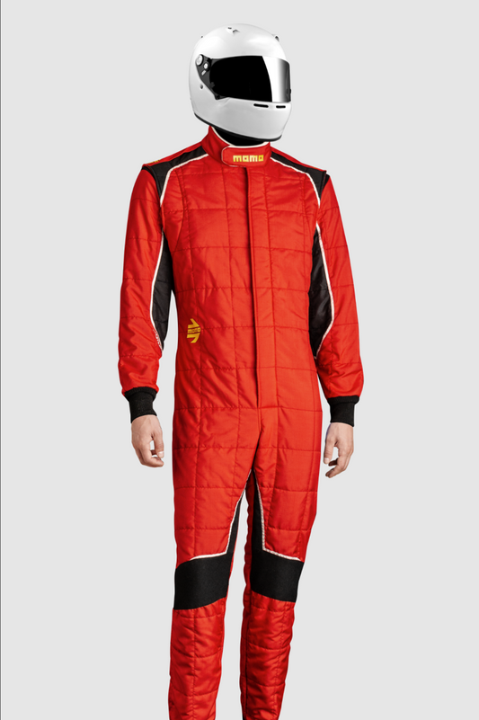 Momo Corsa Evo Driver Suits Size 50 (SFI 3.2A/5/FIA 8856-2000)-Red