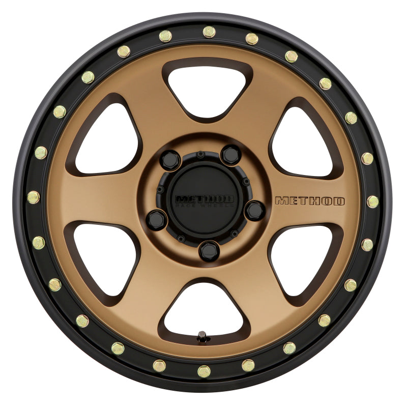 Method MR310 Con6 17x8.5 0mm Offset 5x5.5 108mm CB Method Bronze/Black Street Loc Wheel