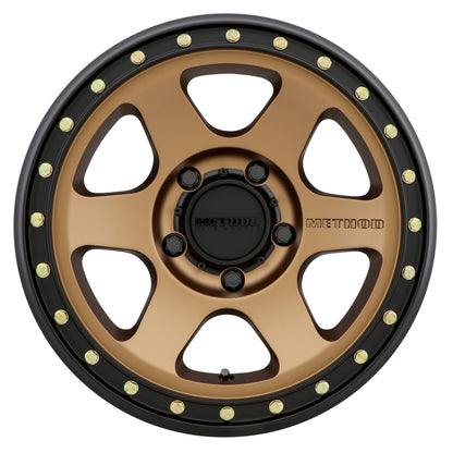 Method MR310 Con6 17x8.5 0mm Offset 5x5.5 108mm CB Method Bronze/Black Street Loc Wheel
