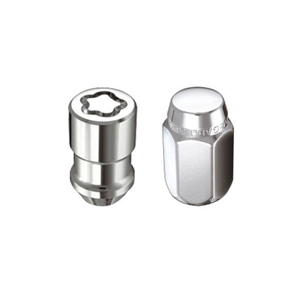 McGard 4 Lug Hex Install Kit w/Locks (Cone Seat Nut) M12X1.5 / 13/16 Hex / 1.5in. Length - Chrome