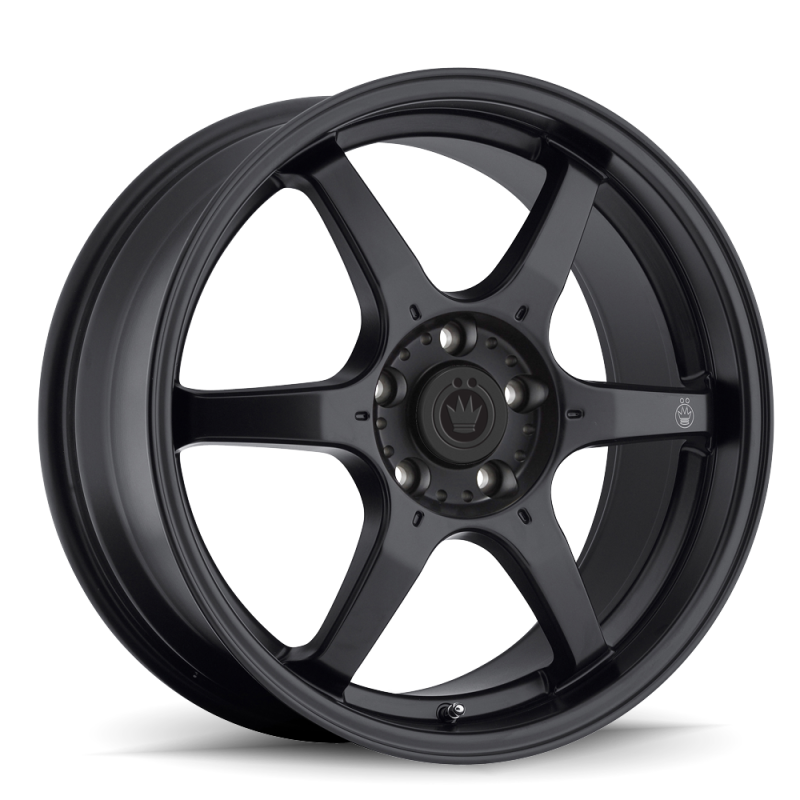 Konig Backbone 15x6.5 4x100 ET38 Matte Black Milling Logo on Spoke