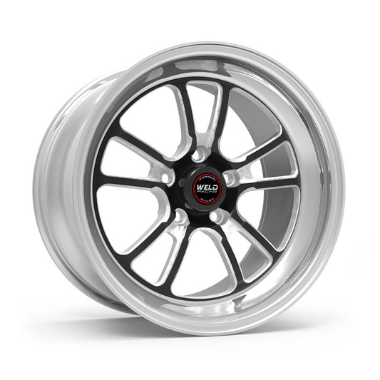 Weld S70 17x5 / 5x4.5 BP / 2.2in. BS Black Wheel (High Pad) - Non-Beadlock