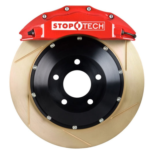 StopTech 06-09 Honda S2000 Red ST-60 Caliper 355x32mm Slotted Zinc Coated Rotors Front Big Brake Kit