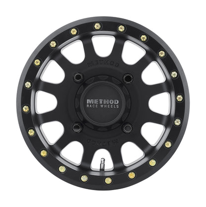 Method MR401 UTV Beadlock 15x6 5+1/+53mm Offset 4x156 132mm CB Matte Black w/BH-H24100 Wheel