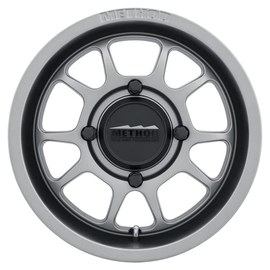 Method MR409 15x8 4+4/0mm Offset 4x156 132mm CB Steel Grey Wheel