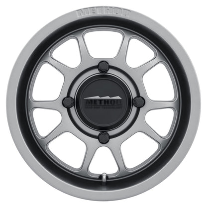Method MR409 15x10 5+5/0mm Offset 4x156 132mm CB Steel Grey Wheel