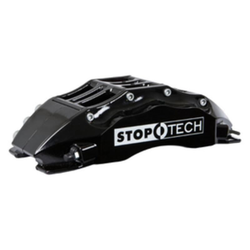 StopTech 03-06 Evo Front BBK w/ Black ST-60 Calipers Slotted 355x32mm Rotors Pads and SS Lines