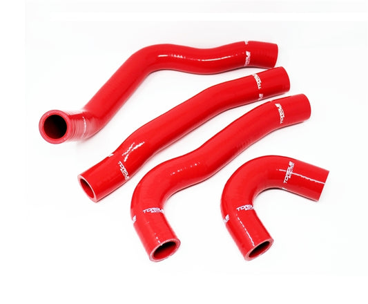 Torque Solution 08-15 Mitsubishi Evolution X Silicone Radiator Hose Kit - Red