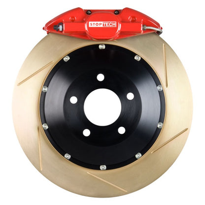 StopTech 05-08 Infiniti G35 Rear BBK ST-22 328x32 Slotted Rotors Red Calipers