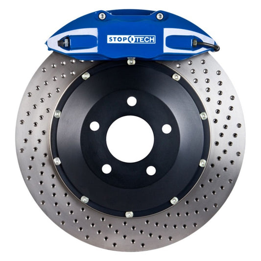 StopTech 00-05 Honda S2000 Blue ST-40 Caliper 345x28mm Drilled Rotors Rear Big Brake Kit