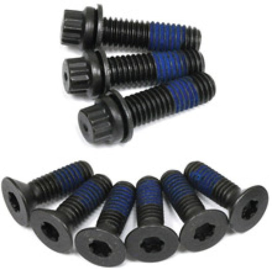 ATI Damper Bolt Pack - LS Y Body - 6 - 5/16 - 18x1 & 3 - 3/8 - 16x1 1/4 - Aluml Flat Head - 9 Bolts