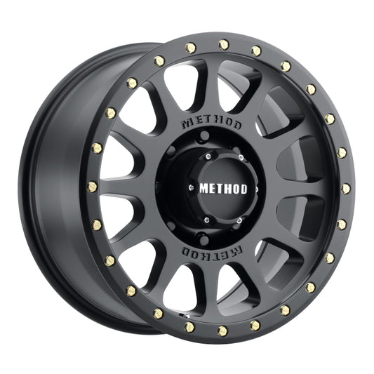 Method MR305 NV 16x8 0mm Offset 8x6.5 130.81mm CB Matte Black Wheel